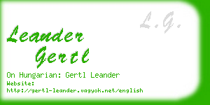 leander gertl business card